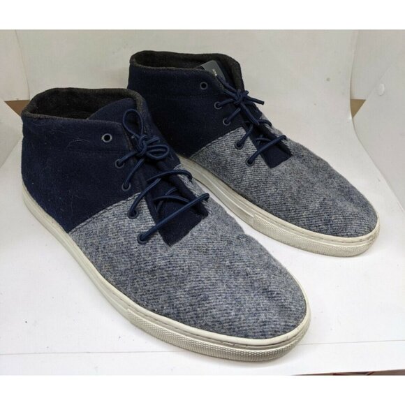 Baabuk Sky Wooler Wool Shoes Comfy High Top Sneakers Jeans Blue EU 44 - Picture 1 of 10